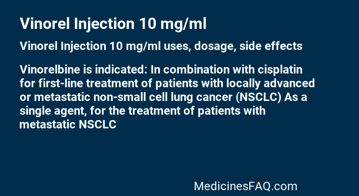 Vinorel Injection 10 mg/ml