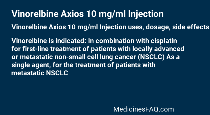 Vinorelbine Axios 10 mg/ml Injection