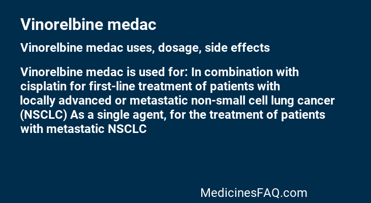 Vinorelbine medac