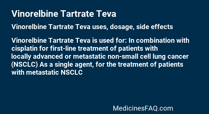 Vinorelbine Tartrate Teva