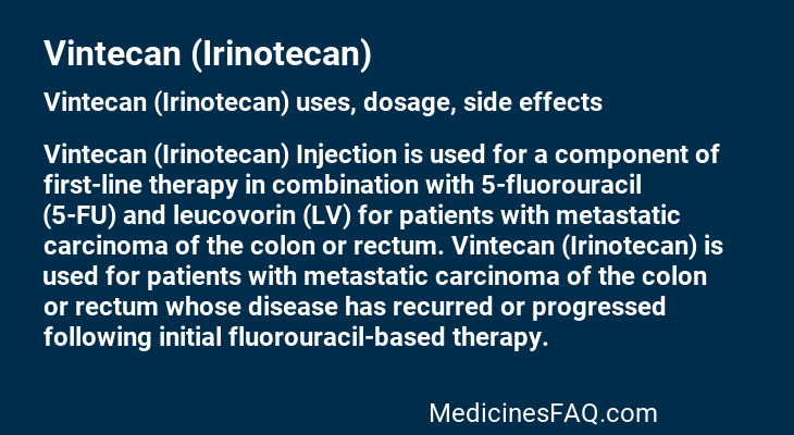 Vintecan (Irinotecan)