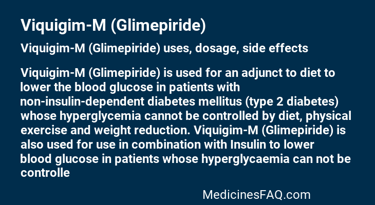 Viquigim-M (Glimepiride)