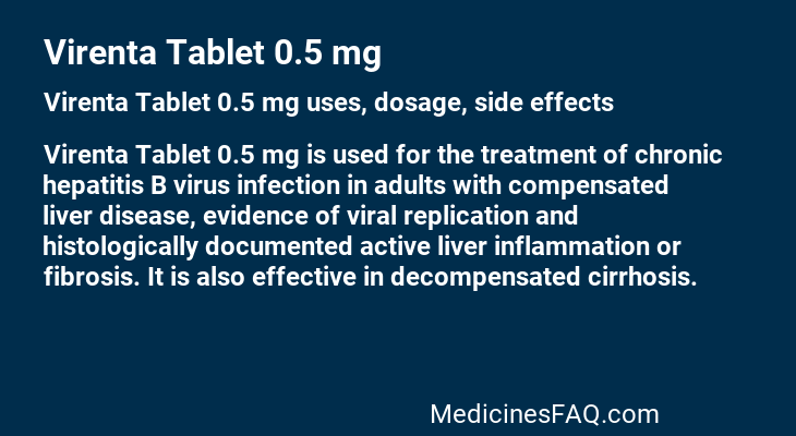 Virenta Tablet 0.5 mg