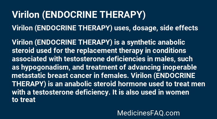 Virilon (ENDOCRINE THERAPY)