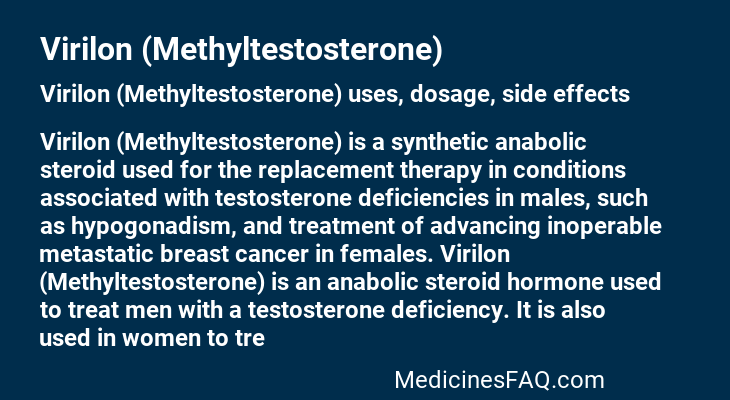 Virilon (Methyltestosterone)