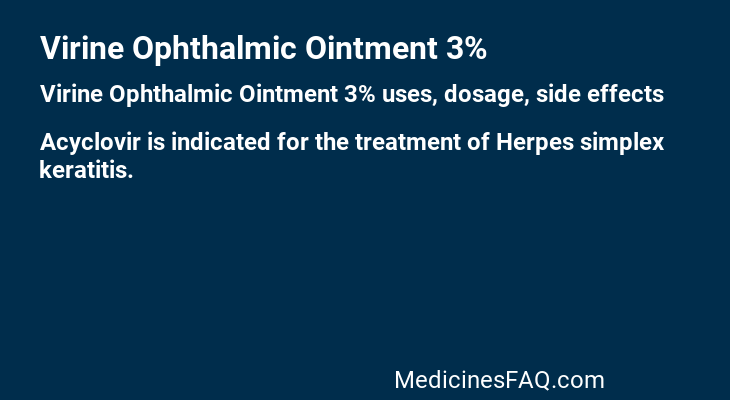 Virine Ophthalmic Ointment 3%