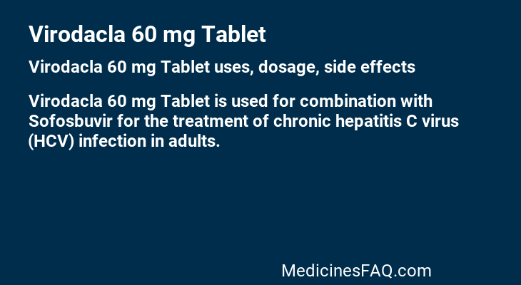 Virodacla 60 mg Tablet