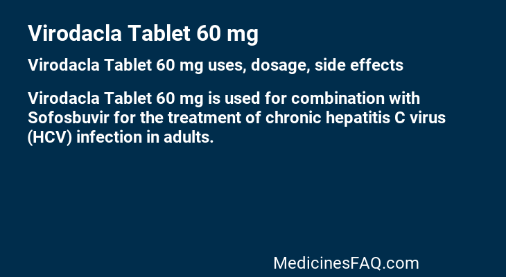 Virodacla Tablet 60 mg