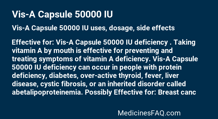 Vis-A Capsule 50000 IU