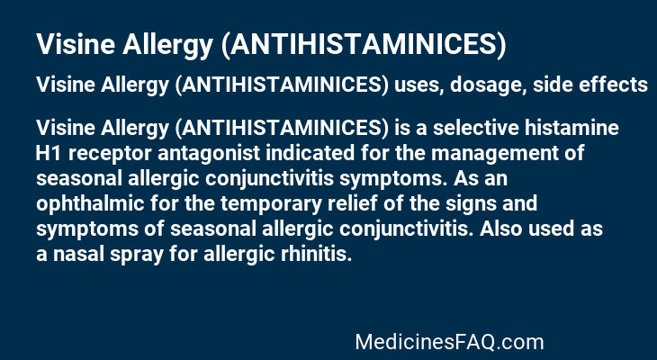 Visine Allergy (ANTIHISTAMINICES)