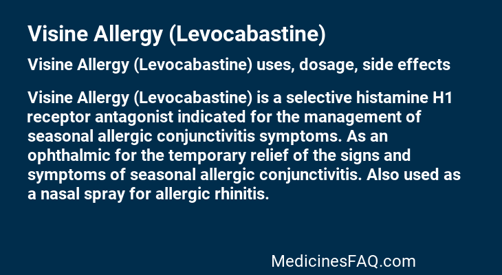 Visine Allergy (Levocabastine)