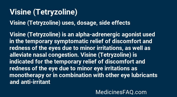 Visine (Tetryzoline)