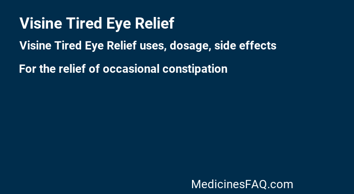 Visine Tired Eye Relief