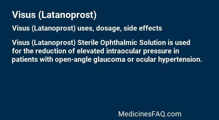 Visus (Latanoprost)