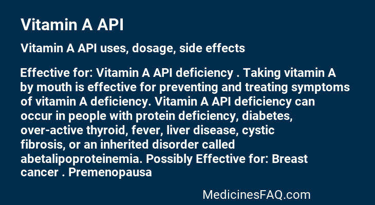 Vitamin A API