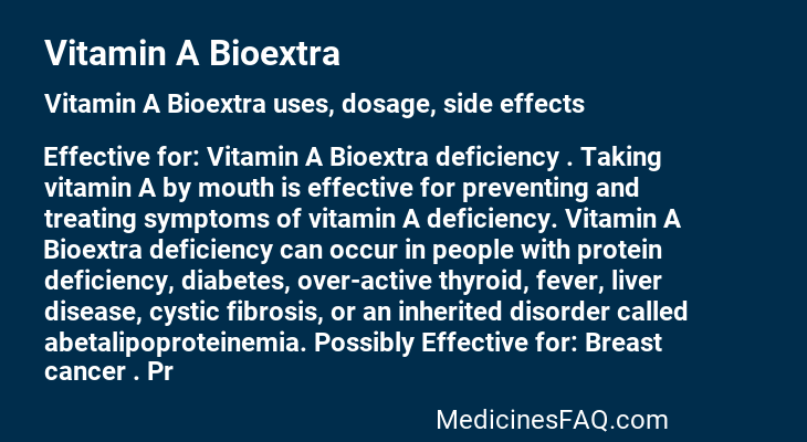 Vitamin A Bioextra