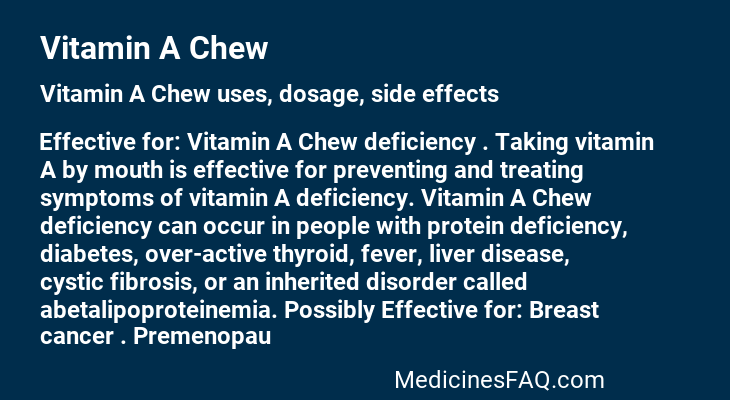 Vitamin A Chew