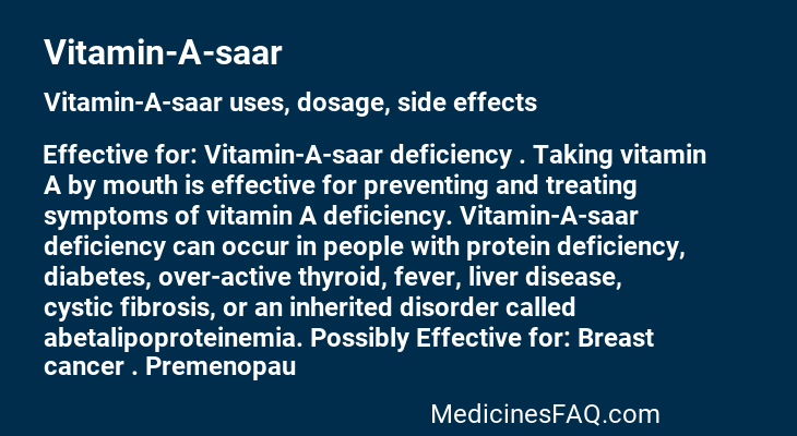 Vitamin-A-saar