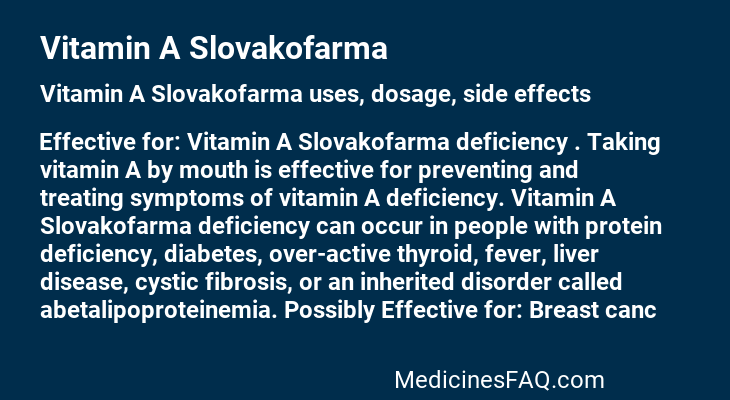 Vitamin A Slovakofarma