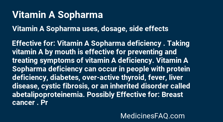 Vitamin A Sopharma