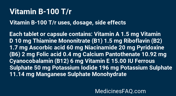 Vitamin B-100 T/r