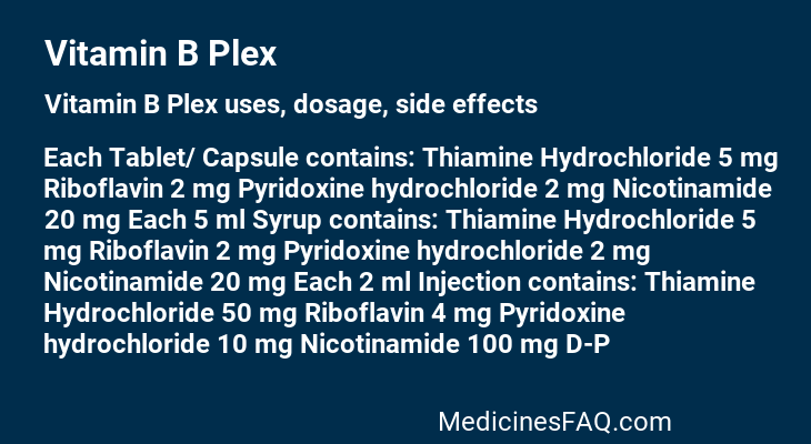 Vitamin B Plex