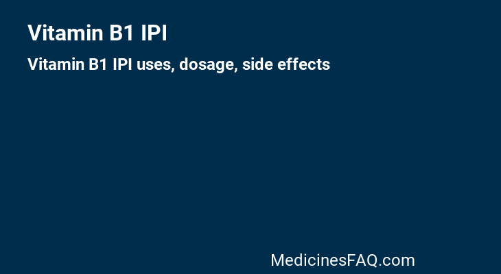 Vitamin B1 IPI