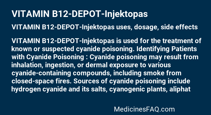 VITAMIN B12-DEPOT-Injektopas