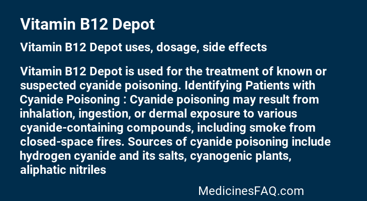 Vitamin B12 Depot