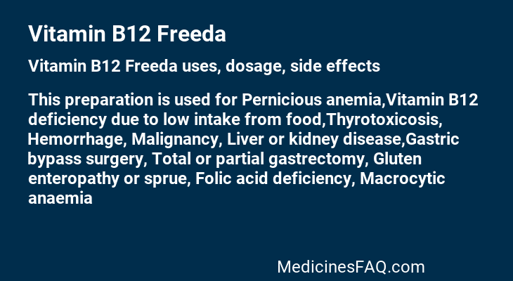 Vitamin B12 Freeda