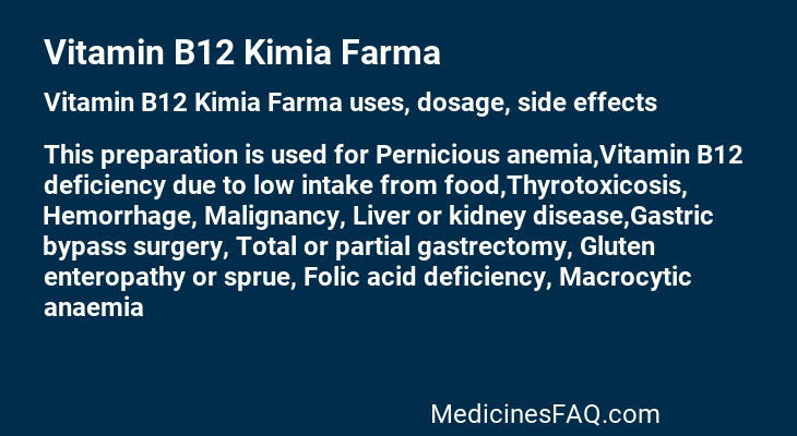 Vitamin B12 Kimia Farma