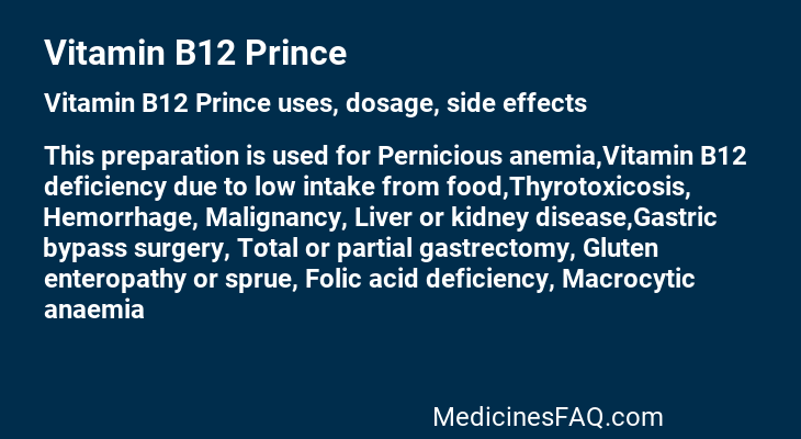 Vitamin B12 Prince