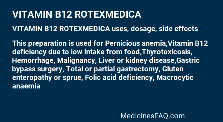 VITAMIN B12 ROTEXMEDICA