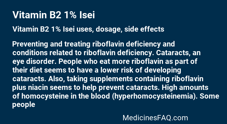 Vitamin B2 1% Isei