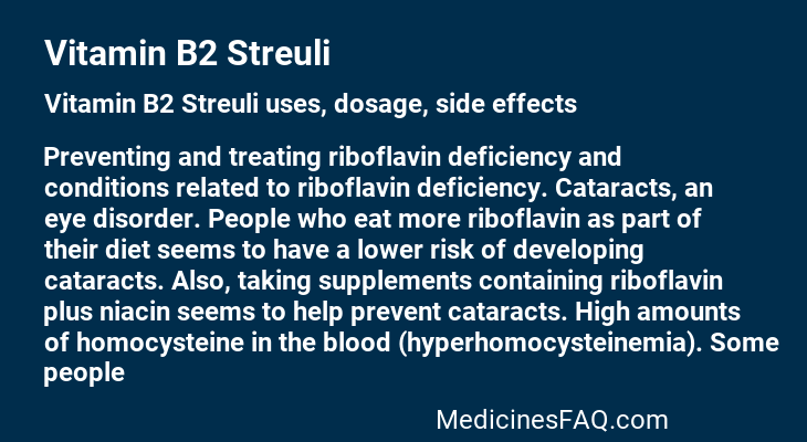 Vitamin B2 Streuli