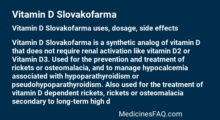 Vitamin D Slovakofarma