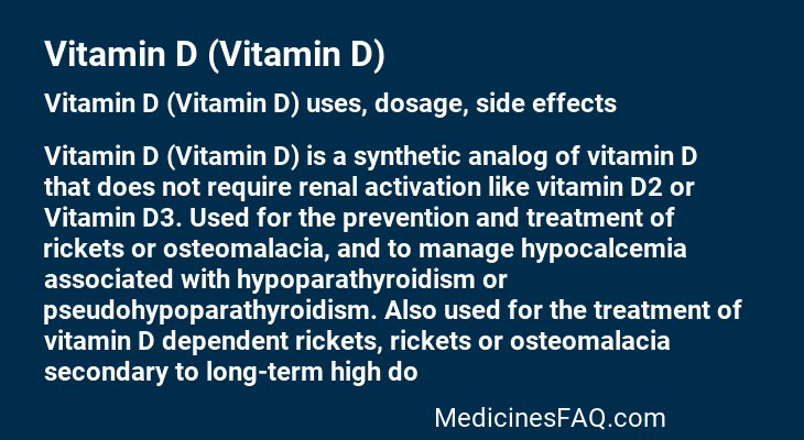Vitamin D (Vitamin D)