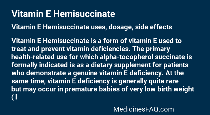 Vitamin E Hemisuccinate