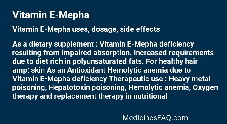 Vitamin E-Mepha