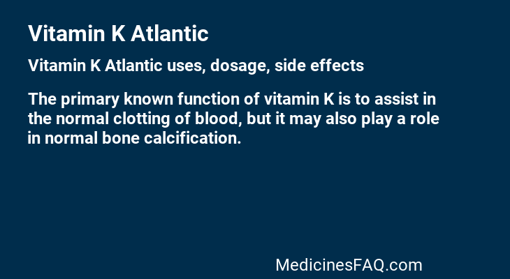 Vitamin K Atlantic