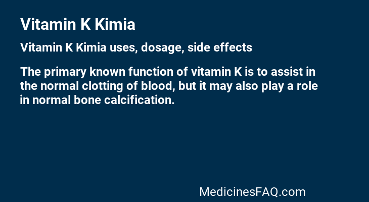 Vitamin K Kimia