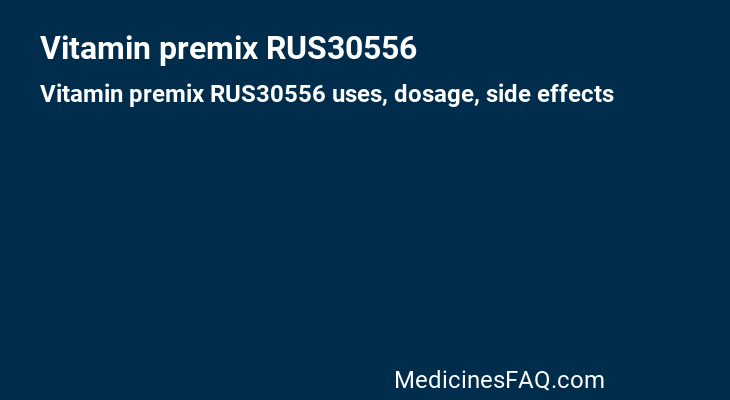 Vitamin premix RUS30556