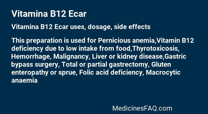 Vitamina B12 Ecar