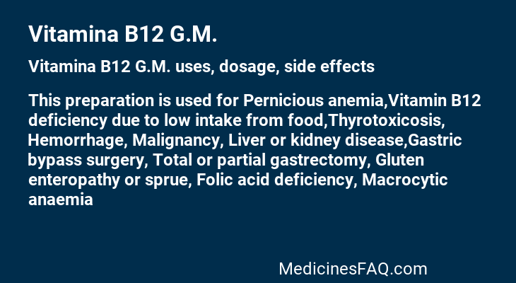 Vitamina B12 G.M.