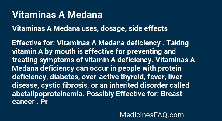 Vitaminas A Medana