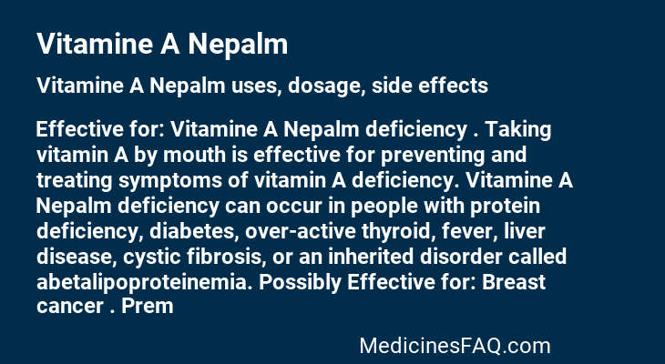 Vitamine A Nepalm