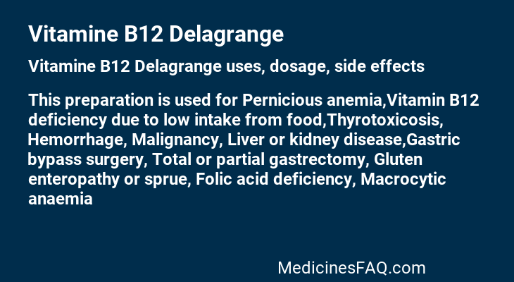 Vitamine B12 Delagrange