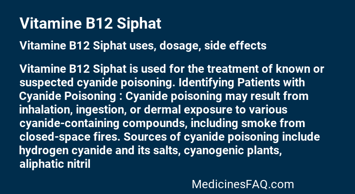 Vitamine B12 Siphat