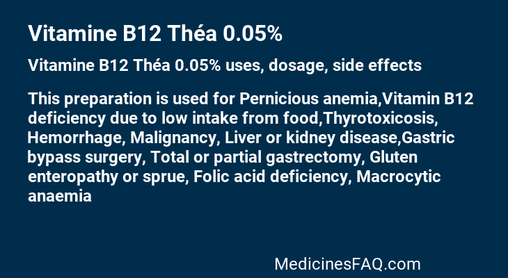 Vitamine B12 Théa 0.05%