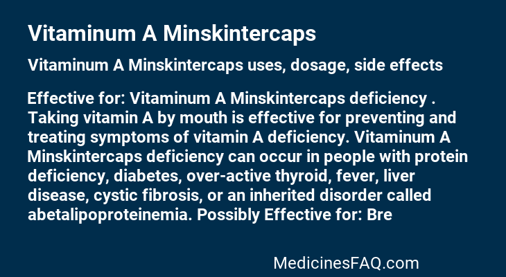 Vitaminum A Minskintercaps